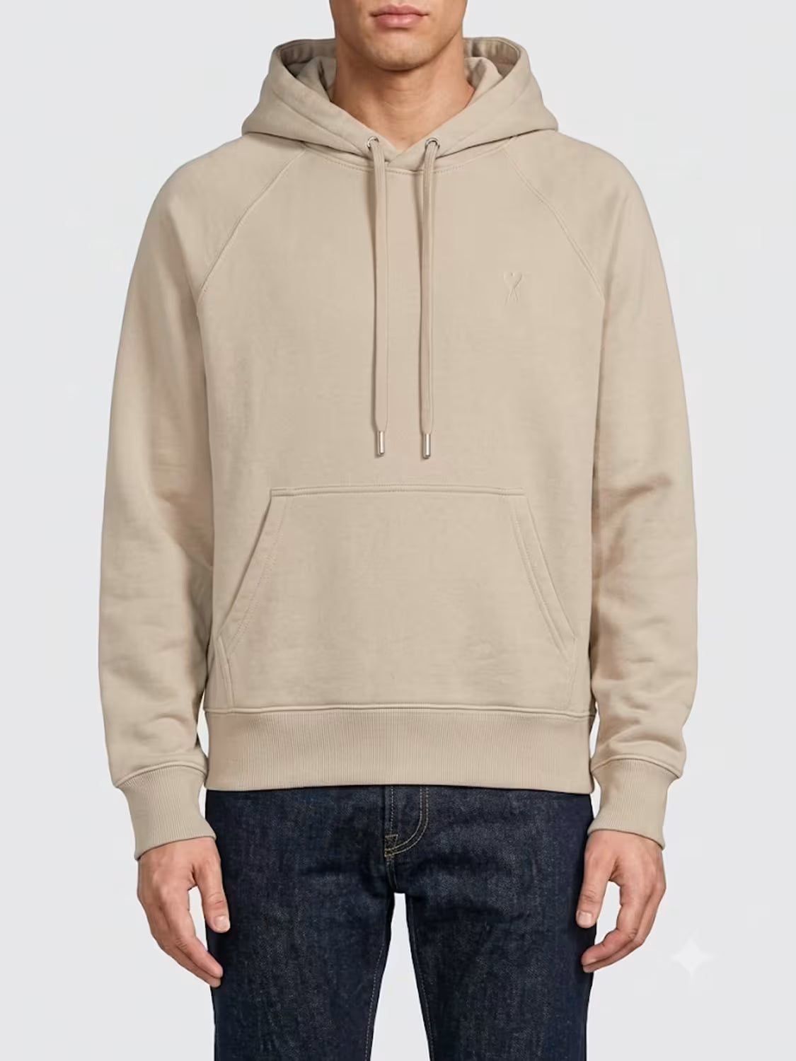 AMI Paris  de coeur hoodie Beige
