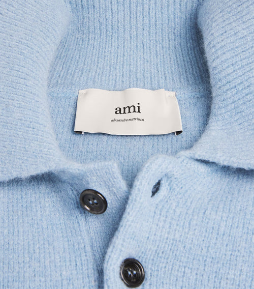 Alpaca-Blend Polo Sweater