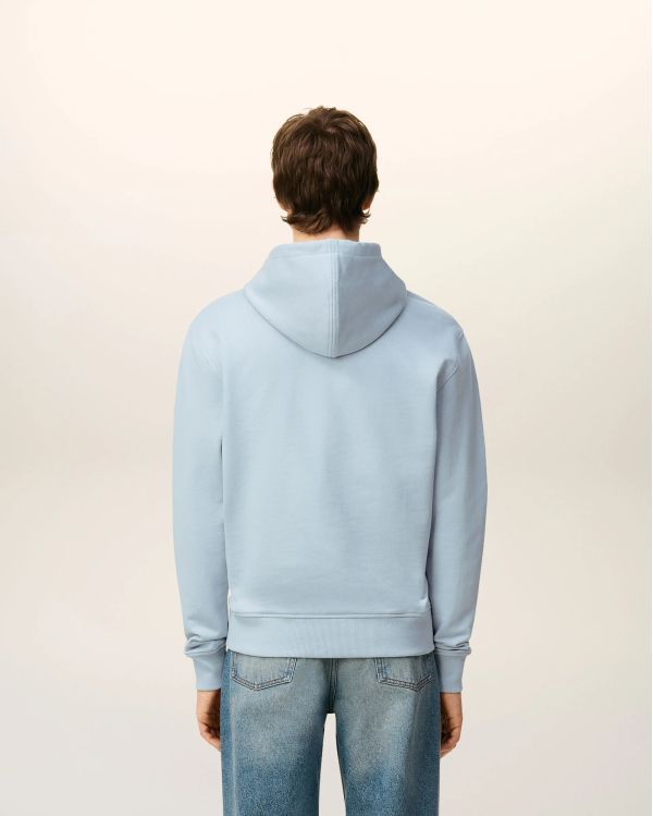 SKY BLUE FLEECE AMI DE COEUR ZIPPED HOODIE