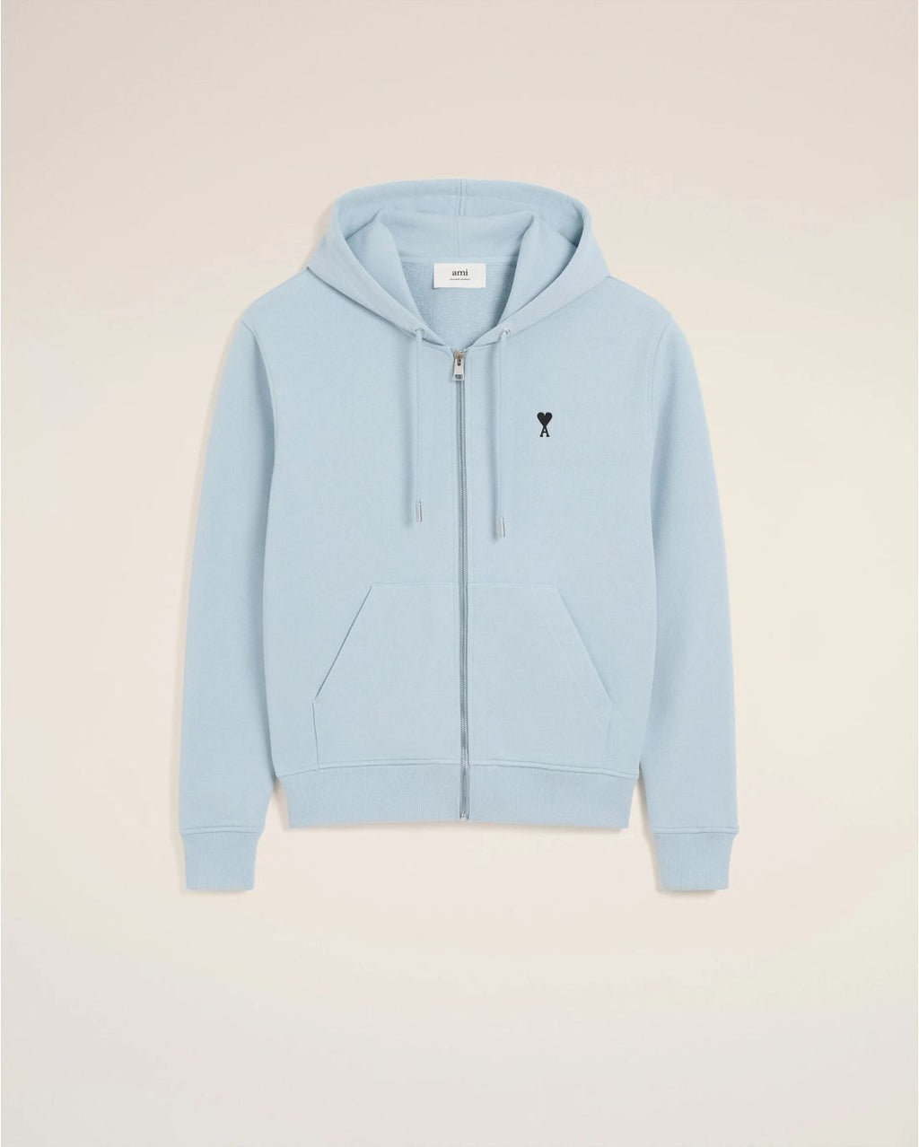 SKY BLUE FLEECE AMI DE COEUR ZIPPED HOODIE